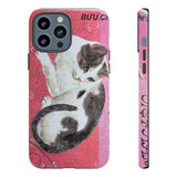 Black and White Cat Tough Phone Case