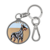 Doberman Dog Keyring