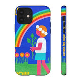 Rainbow Flower Tough Phone Case