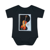 Violin Stamp Baby Onesie
