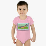 Haida Canoe Stamp Baby Onesie