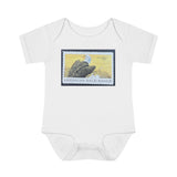 Bald Eagle Stamp Baby Onesie