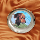 Basset Hound Compact Travel Mirror