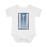 Seattle Washington Stamp Baby Onesie