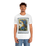 Blue Flowers Stamp T-Shirt