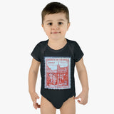 Columbia Castle Stamp Baby Onesie