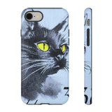 Black Cat Tough Phone Case
