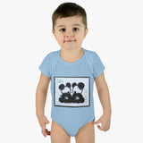Panda Bear Asia Stamp Baby Onesie