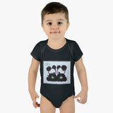 Panda Bear Asia Stamp Baby Onesie