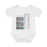Banking 1950 Postage Stamp - Infant Baby Rib Bodysuit 0M - 24Mo
