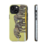 Elephant Herd Tough Phone Case