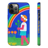 Rainbow Flower Tough Phone Case