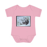 Panda Bear Stamp Baby Onesie