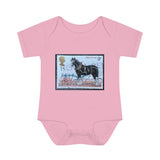 Shire Horse Stamp Baby Onesie