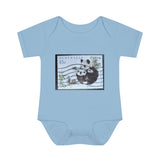 Panda Bear Stamp Baby Onesie