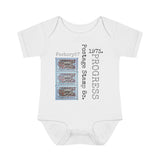 Progress in Electronics 1973 Postage Stamp - Infant Baby Rib Bodysuit 0M - 24Mo