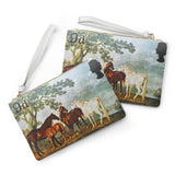 Wild Horses Stamp Clutch Bag