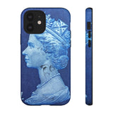 Queen Blue Stamp - Tough Phone Case