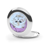 White Persian Cat Compact Travel Mirror