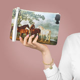 Wild Horses Stamp Clutch Bag