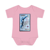 Columbia Map Stamp Baby Onesie
