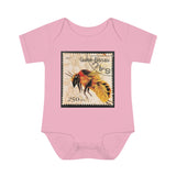 Bee Stamp Baby Onesie