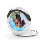 Basset Hound Compact Travel Mirror