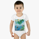 Japan Coastline Baby Onesie