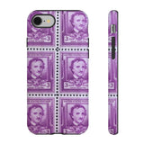 Edgar Allan Poe Stamps Tough Phone Case