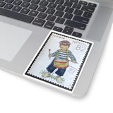 Little Drummer Kid Stamp Sticker