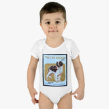 Saint Bernard Dog Stamp Baby Onesie