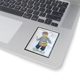 Little Drummer Kid Stamp Sticker