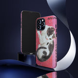 Black and White Cat Tough Phone Case