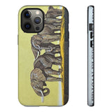Elephant Herd Tough Phone Case