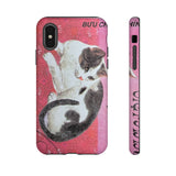 Black and White Cat Tough Phone Case