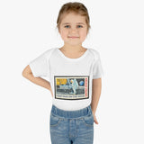 Man on the Moon Stamp Baby Onesie