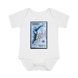Columbia Map Stamp Baby Onesie