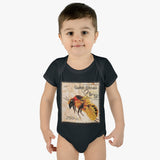Bee Stamp Baby Onesie