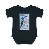 Columbia Map Stamp Baby Onesie