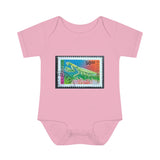 Praying Mantis Stamp Baby Onesie