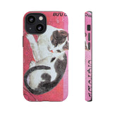 Black and White Cat Tough Phone Case