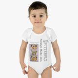 Butterfly 1977 Postage Stamp - Infant Baby Rib Bodysuit 0M - 24Mo