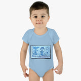 Mermaid Stamp Baby Onesie