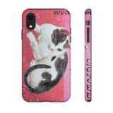 Black and White Cat Tough Phone Case