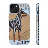 Doberman Dog Tough Phone Case