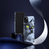 Black Cat Tough Phone Case