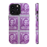 Edgar Allan Poe Stamps Tough Phone Case