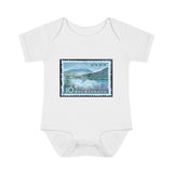 Mountains of Asia Stamp Baby Onesie