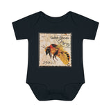 Bee Stamp Baby Onesie