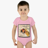Bee Stamp Baby Onesie